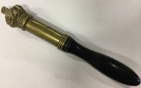A Victorian Tip Staff Mace presented to Henry Ker