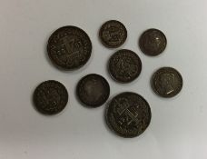 A collection of silver Maundy money. Various dates