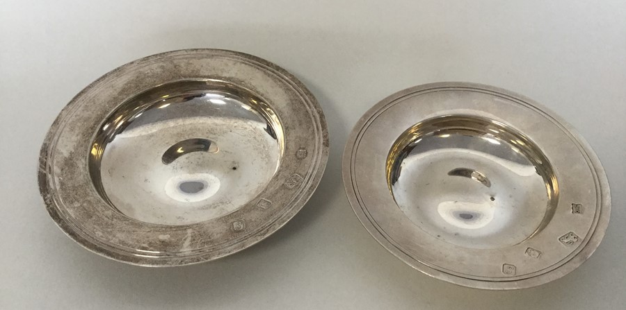 Two silver armada dishes of typical design. London