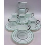 An attractive Wedgwood six piece coffee service wi