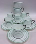 An attractive Wedgwood six piece coffee service wi
