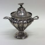 A good quality Turkish silver vase and cover decor