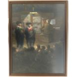 M DUNCAN: A framed and glazed pastel depicting a t