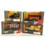 CORGI: Four boxed "Classics" die-cast model vehicl