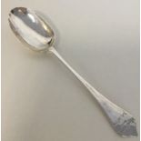 EXETER: A good silver dog nose spoon with rat tail