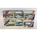 CORGI: Two boxed sets of die-cast model vehicles t