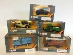 CORGI: Five boxed "Classics" die-cast model vehicl