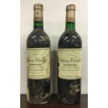 Two x 750ml bottles of Château Thieuley Bordeaux 1989. (2)