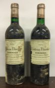 Two x 750ml bottles of Château Thieuley Bordeaux 1989. (2)