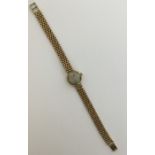 JAEGRE-LECOULTRE: A lady's 9 carat wristwatch on m