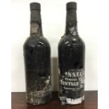 Two x 75cl bottles of Fonseca's Finest 1975 Vintage Port. (Labels