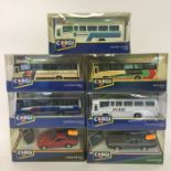 CORGI: A box containing various die-cast boxed mod