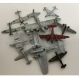 DINKY: A group of ten die-cast war planes. (10) Es