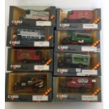 CORGI: Eight various boxes of "Classics", comprising a Thornycroft Box