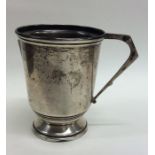 An Edwardian tapering silver christening cup. Lond