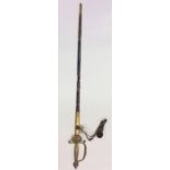 A good quality brass mounted dress sword with engr