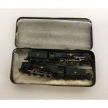 Two die-cast models of green livery steam trains n