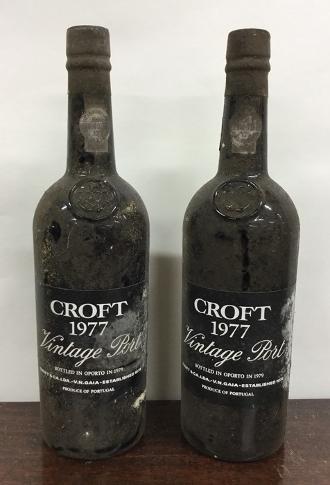 2 x 75cl bottles of Croft 1977 Vintage Port. (2)