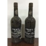 2 x 75cl bottles of Croft 1977 Vintage Port. (2)