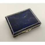 A good quality Continental enamelled box with hing