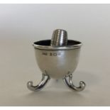 A novelty miniature silver pin cushion with pierce
