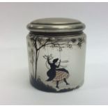 An attractive painted scent bottle decorated with
