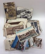 A quantity of old World War and other postcards. E