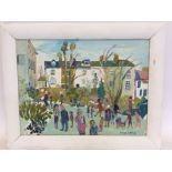FRED YATES: "View of St Mary's Park, Penzance". A colourful