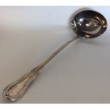 A good heavy silver lily pattern sauce ladle of ty