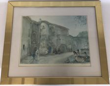 W RUSSELL FLINT: A framed and glazed print depicti