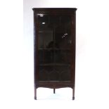 A Chippendale-type mahogany corner cabinet,