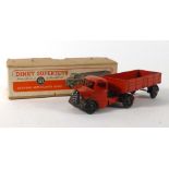 A Dinky Supertoys 521 Bedford articulated lorry, red body, black chassis,