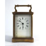 A late 19th century carriage timepiece,