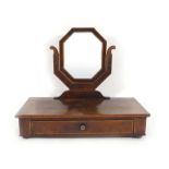 A 19th century mahogany and strung dressing table mirror,