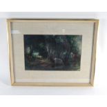 20th Century School, a study of cattle drinking, unsigned, oil on board,