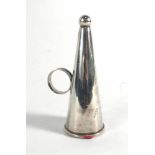 A Channel Islands silver candle extinguisher, Bruce Russell, Guernsey, h. 9.