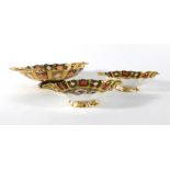 A Royal Crown Derby raised twin-handled bowl, d.