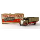 A Dinky Supertoys 511 Guy 4-ton lorry, grey body, red chassis,