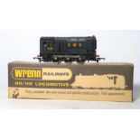 A Wrenn W2233 0-6-0 diesel electric loco, black LMS livery,