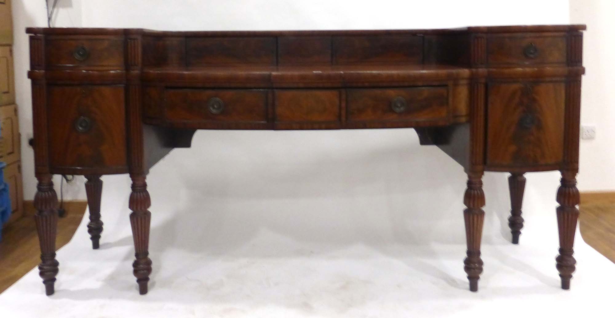 A George III Scottish mahogany and ebony line strung sideboard, - Image 3 of 3