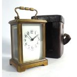 An early 20th century French carriage timepiece,