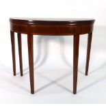 A George III mahogany tea table,