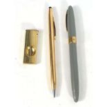 A Cross 1/10 14k rolled gold pen,