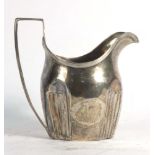 A 19th century silver milk jug of helmet form, all marks indistinct, h. 13.5 cm, 5.