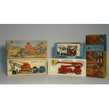 Three Corgi Major models consisting: 1127 Simon Snorkel fire engine,