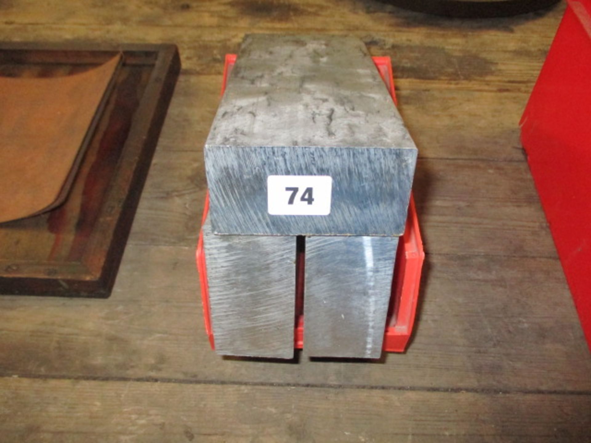 3 solid blocks of aluminium