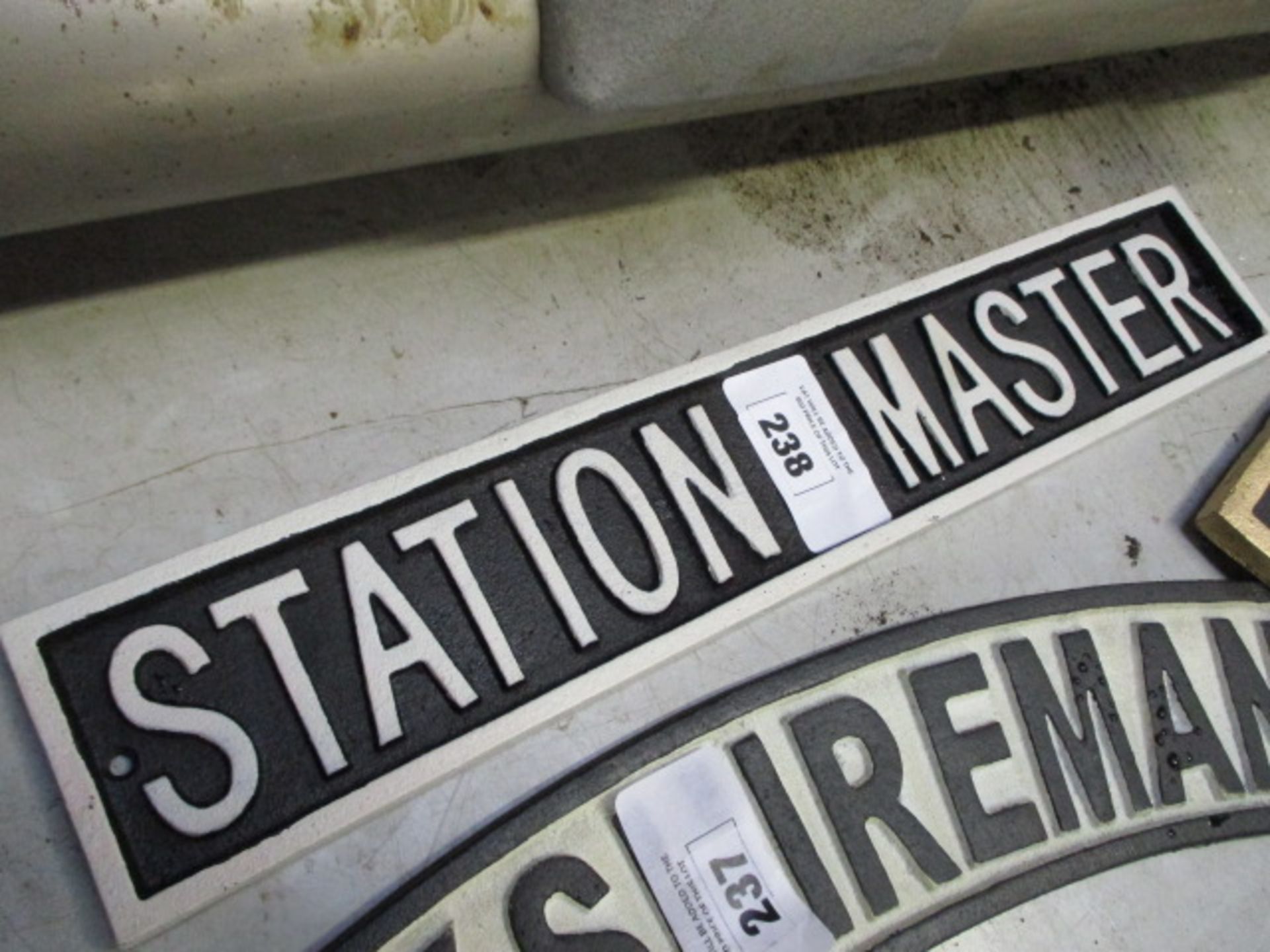 Station master cast sign (116)