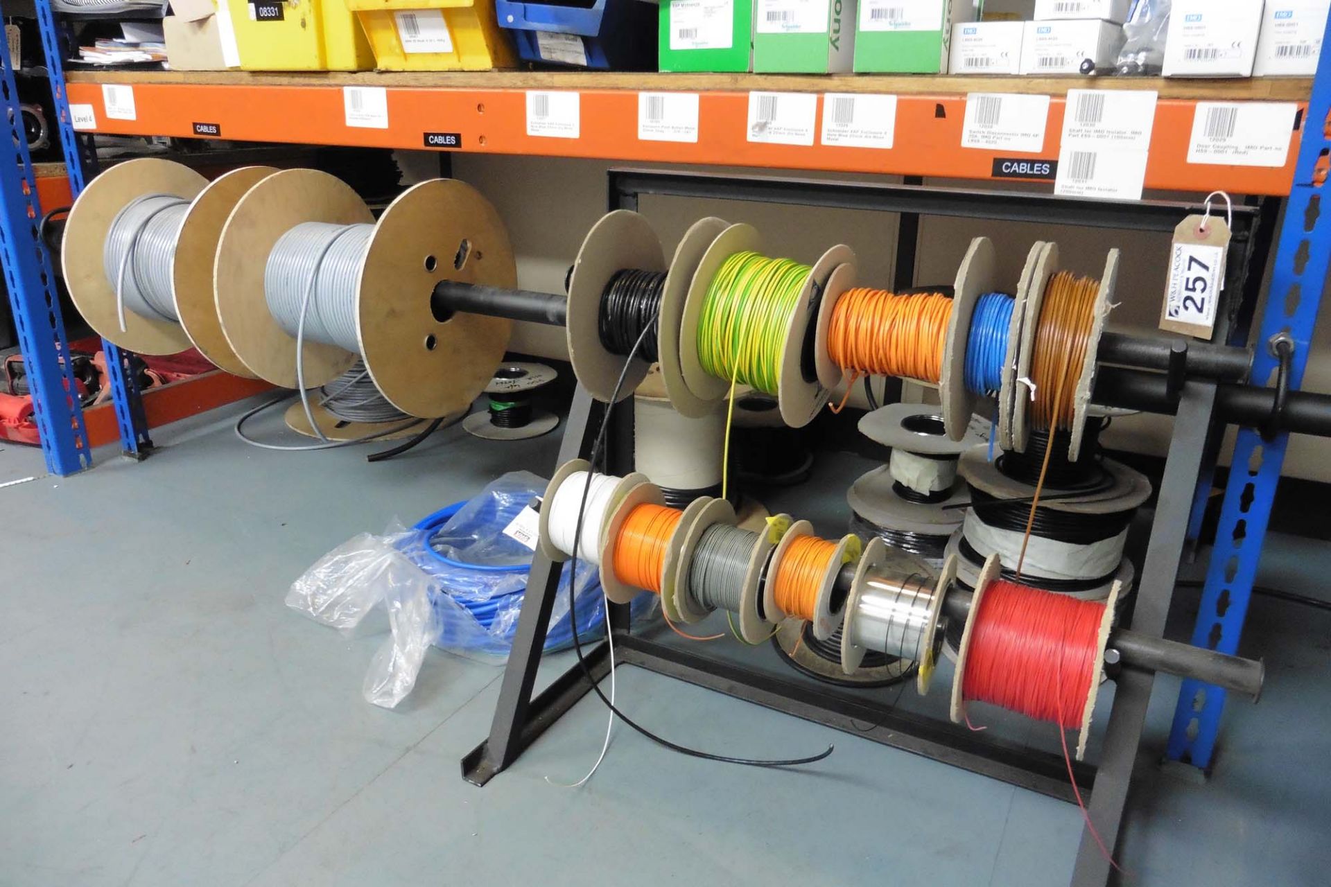 Qty of part reels of electrical and other cable