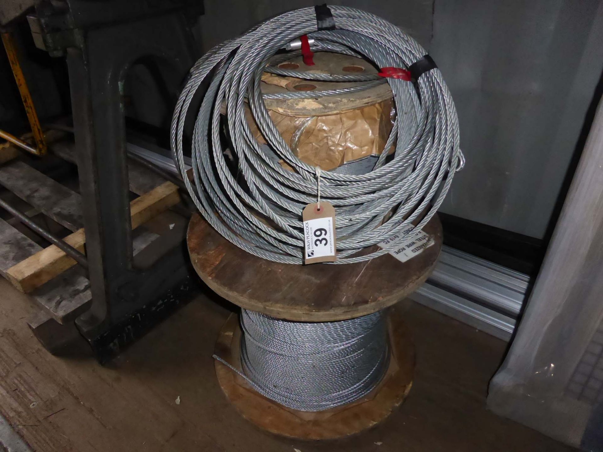 Two part reels wire rope