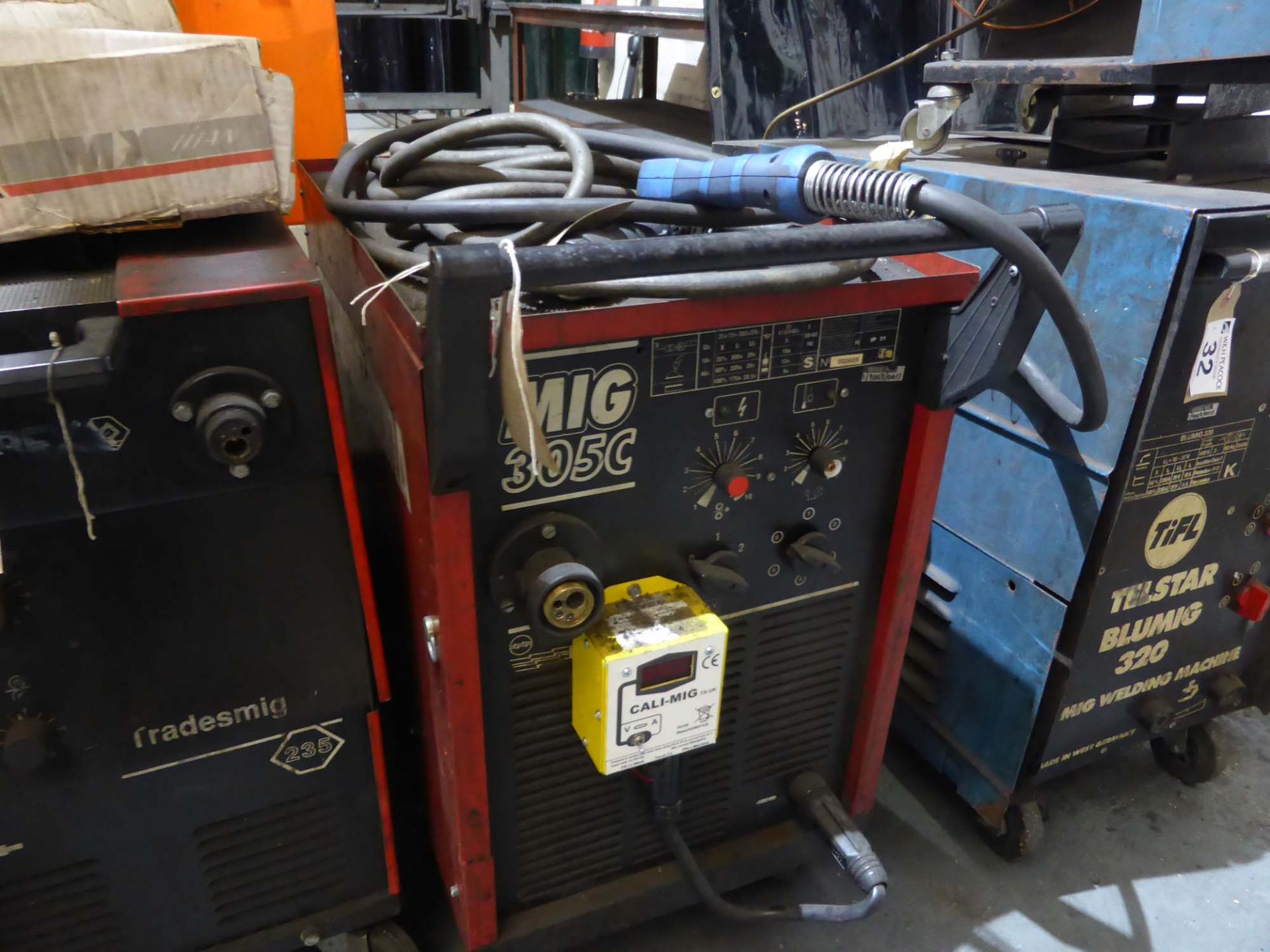 Cebora MIG 305C MIG welding set with cable and gun